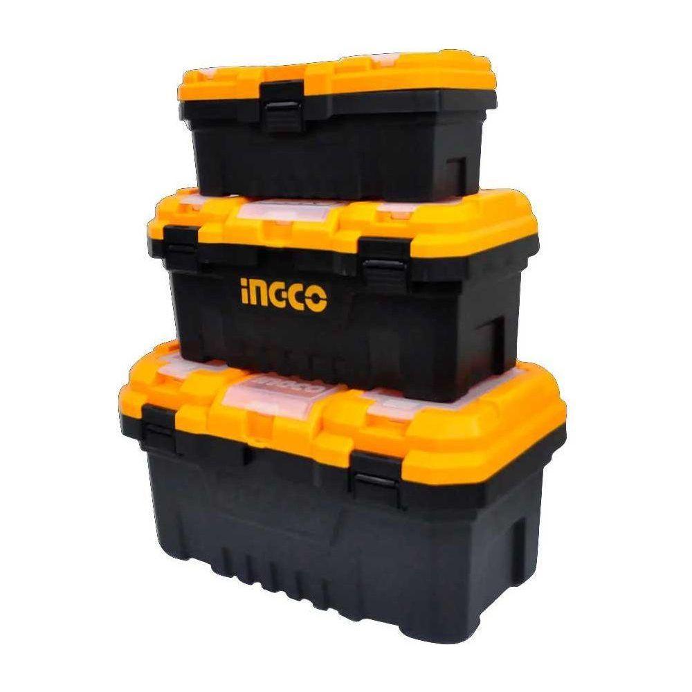 Ingco PBXK0301 3pcs Plastic Tool Box Set (14,17,20 inch) - KHM Megatools Corp. Ingco PBXK0301 3pcs Plastic Tool Box Set (14,17,20 inch) - KHM Megatools Corp.